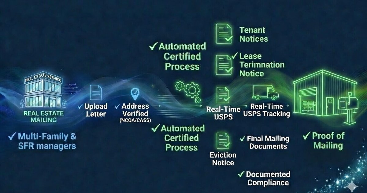 Real Estate Mailing Service background